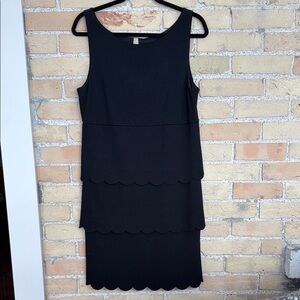 Bailey 44 Scalloped Black Sleeveless Dress